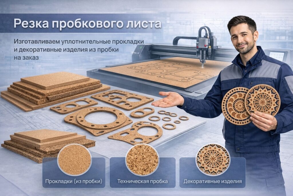 Механическая резка пробкового листа осциллирующим ножом
